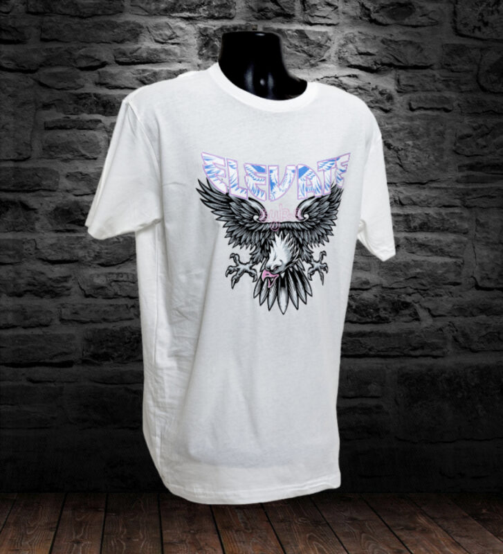 Elevate white front t-shirt