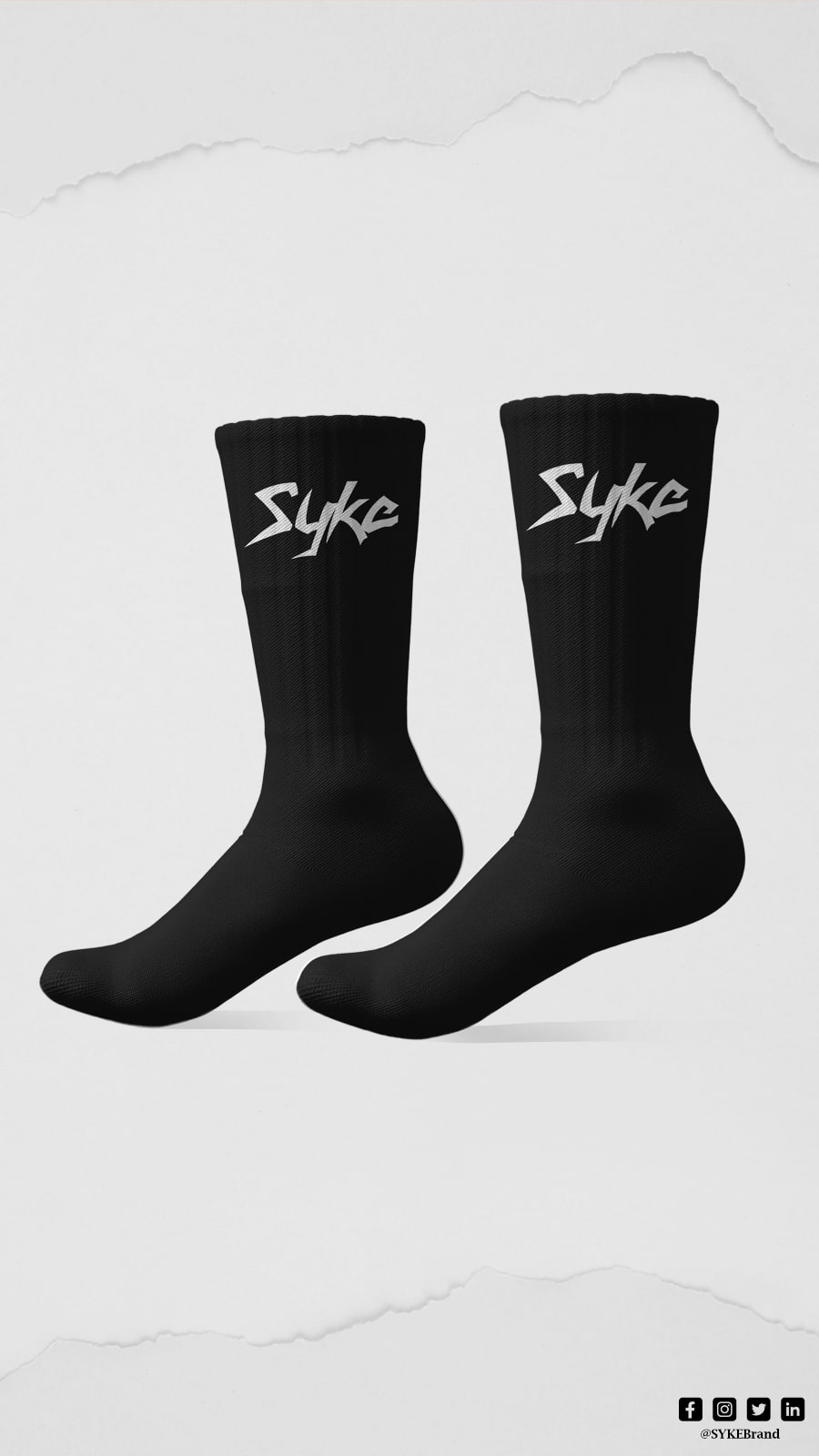 SYKE Savage Black Socks