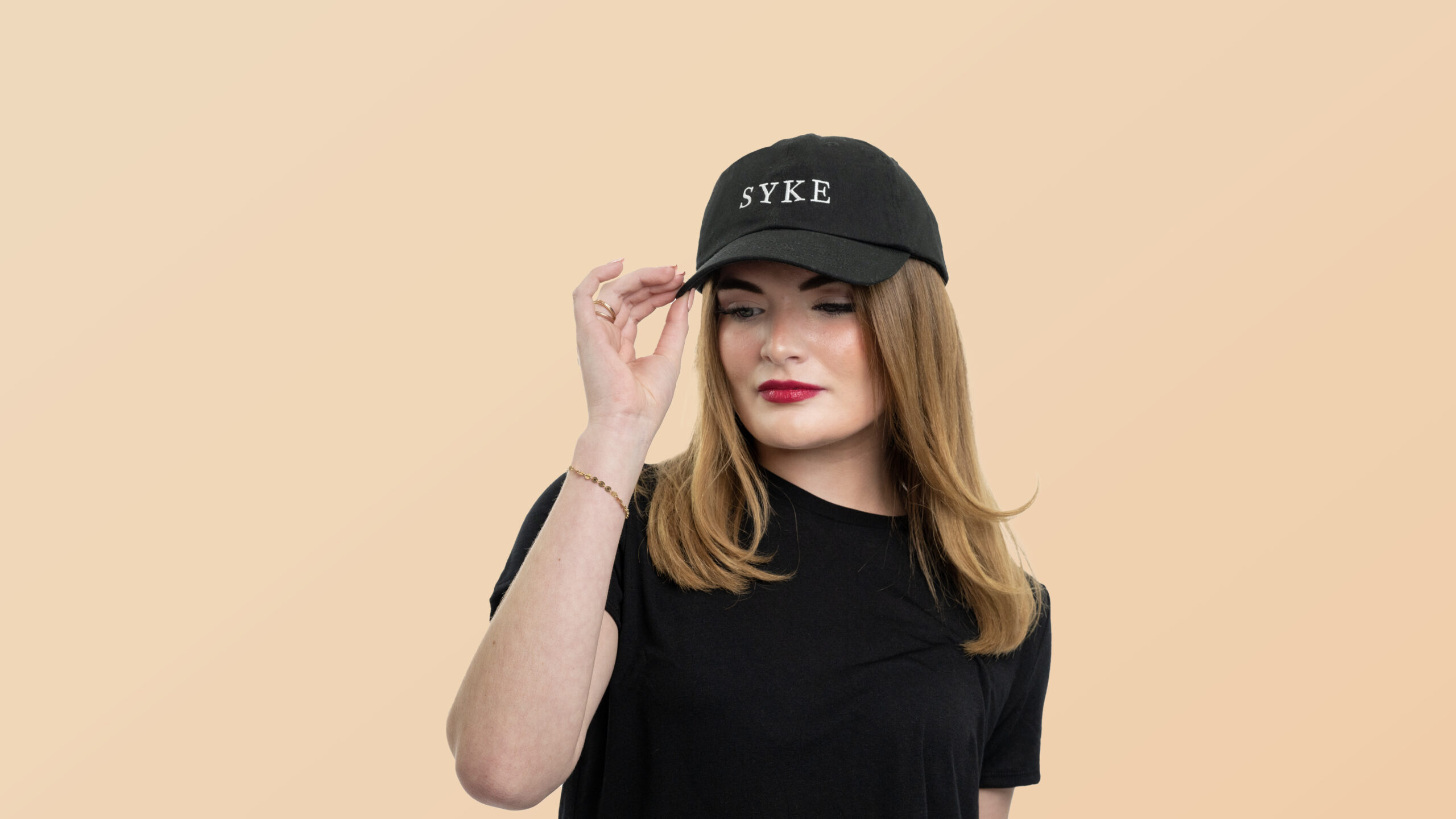 SYKE BLACK HATS FOR WOMEN